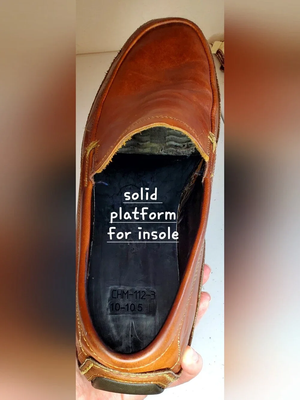 Cole Haan Mens 10 M Loafer NikeAir Brown Leather Slip On Casual Business